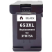 Zamjenska tinta za HP 653XL / 653 XL / 3YM75AE / HP DeskJet Plus Ink Advantage 6000, 6075, 6400, 6475 - crna XL - VIŠE Tinte