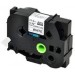 Zamjenska traka (cijev) za Brother HSe-251 / HS-251 / PT / P-Touch 23,6mm, termoskupljajuća cijev (heat shrink tube) - crni ispis / bijela traka (cijev)