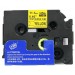 Zamjenska traka (cijev) za Brother HSe-631 / HS-631 / PT / P-Touch 11,7mm, termoskupljajuća cijev (heat shrink tube) - crni ispis / žuta traka (cijev)