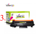 Komplet Brother TN-2510 XL / DCP - L2620, L2627, L2660, L2665 / HL - L2400, L2445, L2447 / MFC - L2800, L2827, L2860 zamjenski toneri (3) - 3 × crna XL