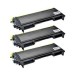 Komplet Brother TN-2000 / DCP 7010, 7025 / HL 2030, 2032, 2040, 2070 / MFC 7220, 7225, 7240, 7290, 7420, 7820 zamjenski toneri (3) - 3 × crna XL