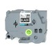 Zamjenska traka za Brother TZe-355 / TZ-355 / PT / P-Touch 24mm - bijeli tekst / crna traka