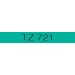 Brother TZe-721 / TZ-721 traka 9mm - crni ispis / zelena traka (original)