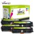 Komplet HP 304A / CC530A +CC531A +CC532A +CC533A / Laserjet CM-2320, CP-2025 zamjenski toneri (4) - crna, cijan, magenta, žuta