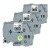 Komplet Brother TZe-355 / TZ-355 / PT / P-Touch 24mm zamjenske trake (3) - bijeli tekst / crna traka