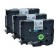 Komplet Brother TZe-141 / TZ-141 / PT / P-Touch 18mm zamjenske trake (3) - crni ispis / prozirna traka