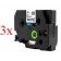 Komplet Brother TZe-SE4 / TZ-SE4 / PT / P-Touch 18mm, varnostni (security), zamjenske trake (3) - crni ispis / bijela traka
