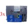 Komplet Brother TZe-123 / TZ-123 / PT / P-Touch 9mm zamjenske trake (3) - plavi izpis / prozirna traka
