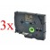 Komplet Brother TZe-334 / TZ-334 / PT / P-Touch 12mm zamjenske trake (3) - zlatni ispis / crna traka