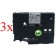 Komplet Brother TZe-M931 / TZ-M931 / PT / P-Touch 12mm zamjenske trake (3) - crni ispis / mat srebrna traka