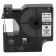 Zamjenska traka zaDymo D1 43613 / LabelManager / LabelPoint / LabelWriter / Rhino / MobileLabeler  6mm (1/4") x 7m - crni ispis / bijela traka