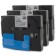 Komplet Brother TZe-121 / TZ-121 / PT / P-Touch 9mm zamjenske trake (3) - crni ispis / prozirna traka