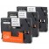 Komplet Brother TZe-FX221 / TZ-FX221 / PT / P-Touch 9mm, fleksibilna traka (Flexible), zamjenske trake (3) - crni ispis / bijela traka