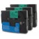 Komplet Brother TZe-721 / TZ-721 / PT / P-Touch 9mm zamjenske trake (3) - crni ispis / zelena traka